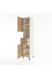 Hyperion Dolap 4 Raflı 2 Çekmeceli 2 Kapaklı 44x44x221 Aytaşı-Çam