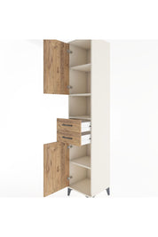 Hyperion Dolap 4 Raflı 2 Çekmeceli 2 Kapaklı 44x44x221 Aytaşı-Çam