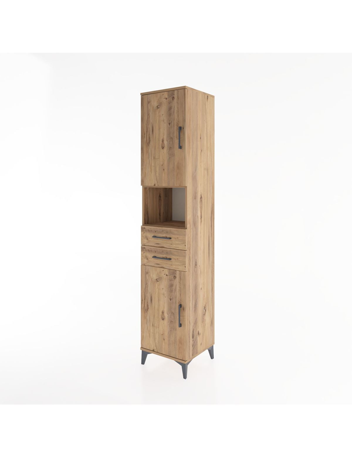 Hyperion Dolap 4 Raflı 2 Çekmeceli 2 Kapaklı 44x44x221 - S61M233V9B