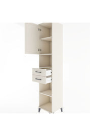 Hyperion Dolap 4 Raflı 2 Çekmeceli Tek Kapaklı 44x44x221 - S61M234V1B