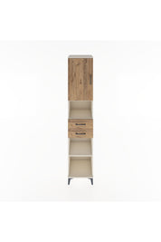 Hyperion Dolap 4 Raflı 2 Çekmeceli Tek Kapaklı 44x44x221 - S61M234V3B