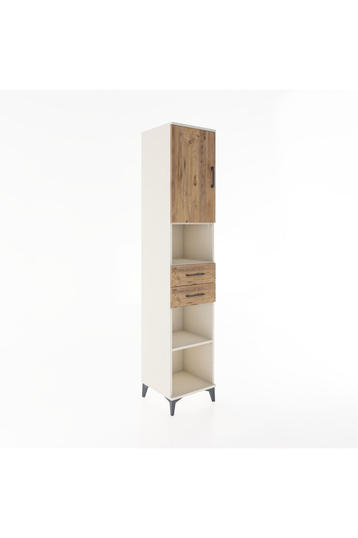 Hyperion Dolap 4 Raflı 2 Çekmeceli Tek Kapaklı 44x44x221 - S61M234V3B