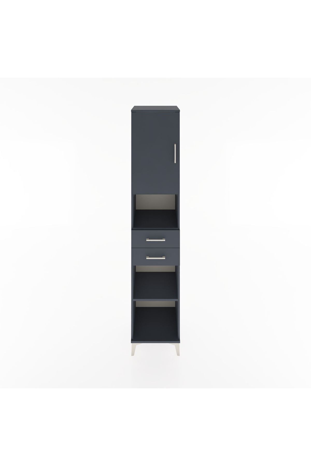 Hyperion Dolap 4 Raflı 2 Çekmeceli Tek Kapaklı 44x44x221 - S61M234V5B