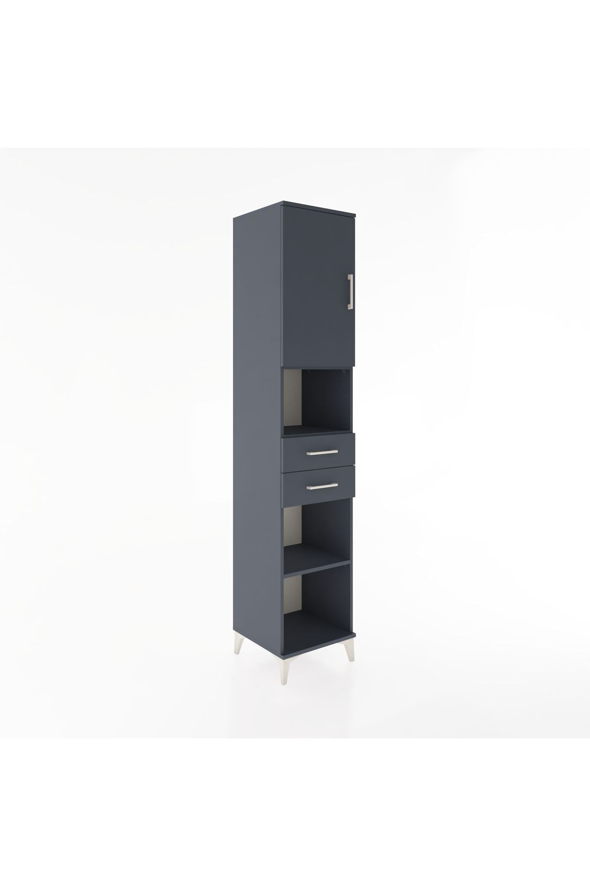 Hyperion Dolap 4 Raflı 2 Çekmeceli Tek Kapaklı 44x44x221 - S61M234V5B