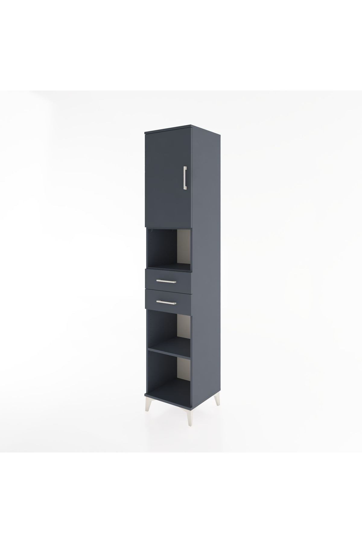 Hyperion Dolap 4 Raflı 2 Çekmeceli Tek Kapaklı 44x44x221 - S61M234V5B