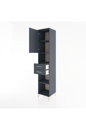 Hyperion Dolap 4 Raflı 2 Çekmeceli Tek Kapaklı 44x44x221 - S61M234V5B