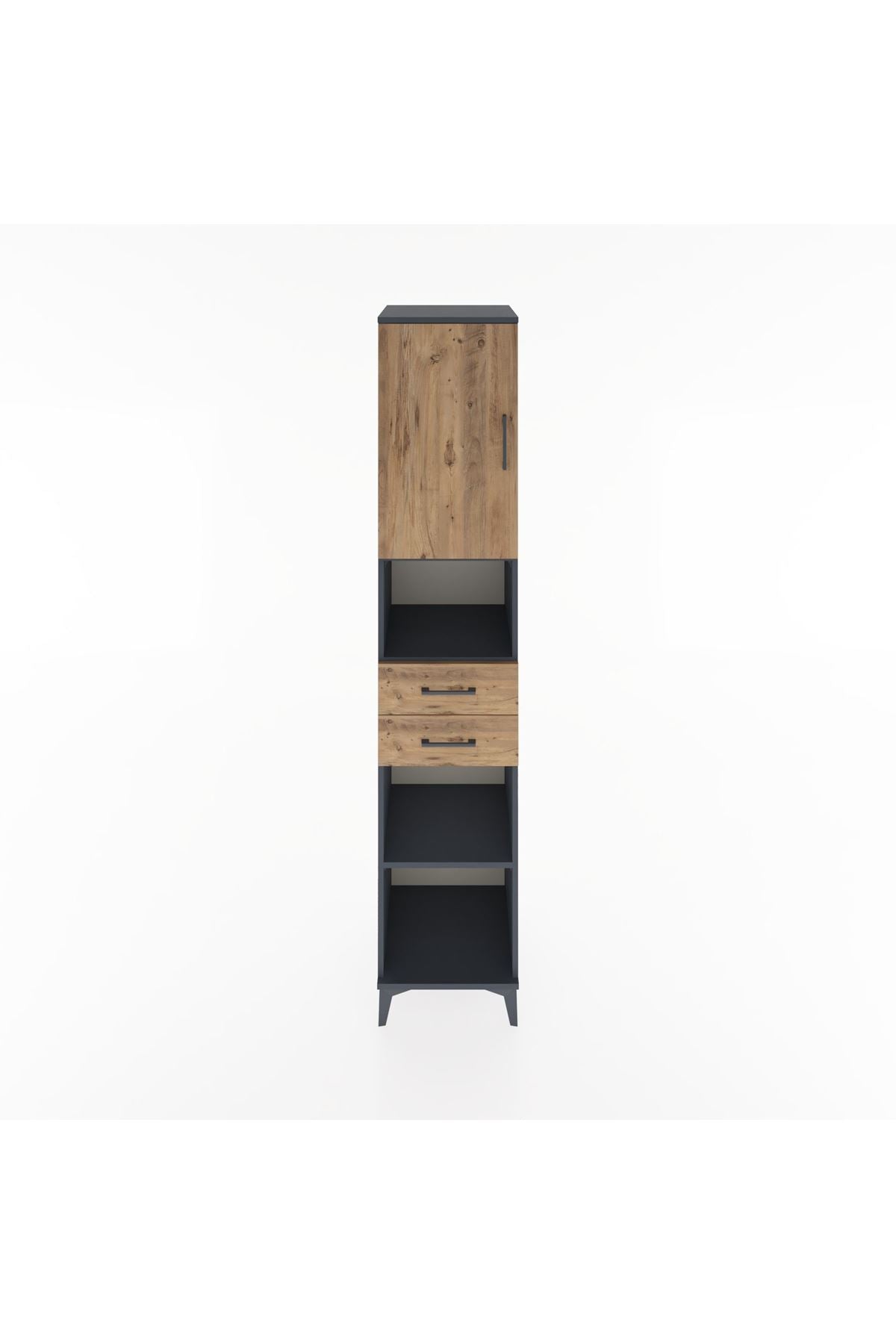 Hyperion Dolap 4 Raflı 2 Çekmeceli Tek Kapaklı 44x44x221 - S61M234V6B