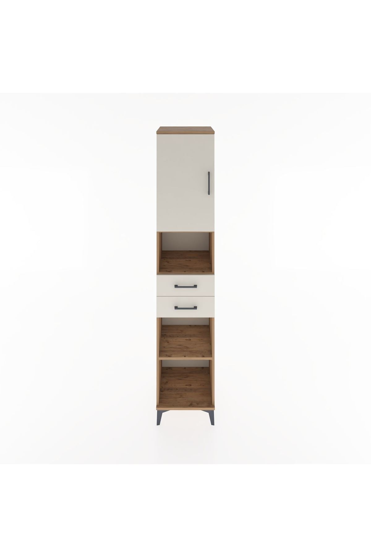 Hyperion Dolap 4 Raflı 2 Çekmeceli Tek Kapaklı 44x44x221 - S61M234V7B