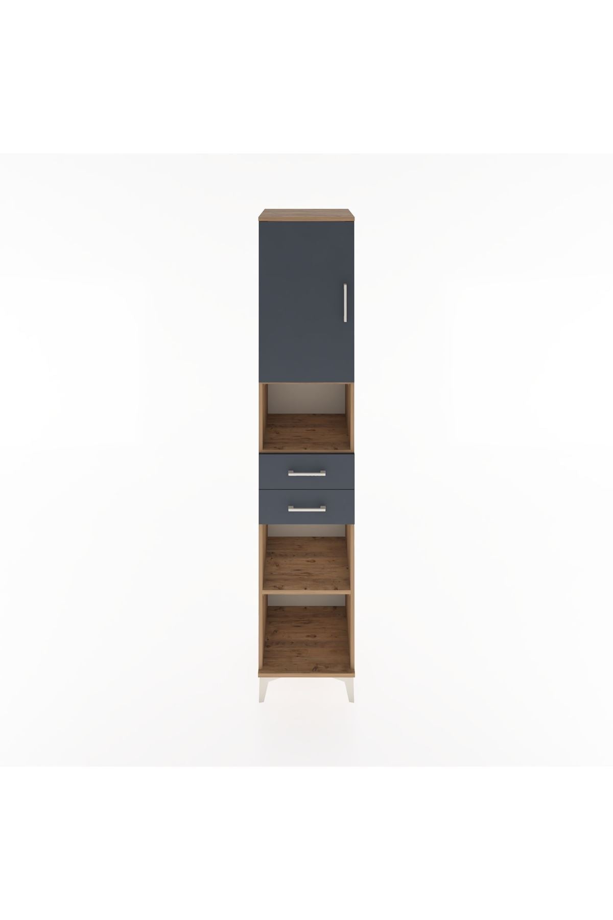 Hyperion Dolap 4 Raflı 2 Çekmeceli Tek Kapaklı 44x44x221 - S61M234V8B