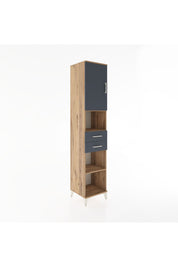 Hyperion Dolap 4 Raflı 2 Çekmeceli Tek Kapaklı 44x44x221 - S61M234V8B