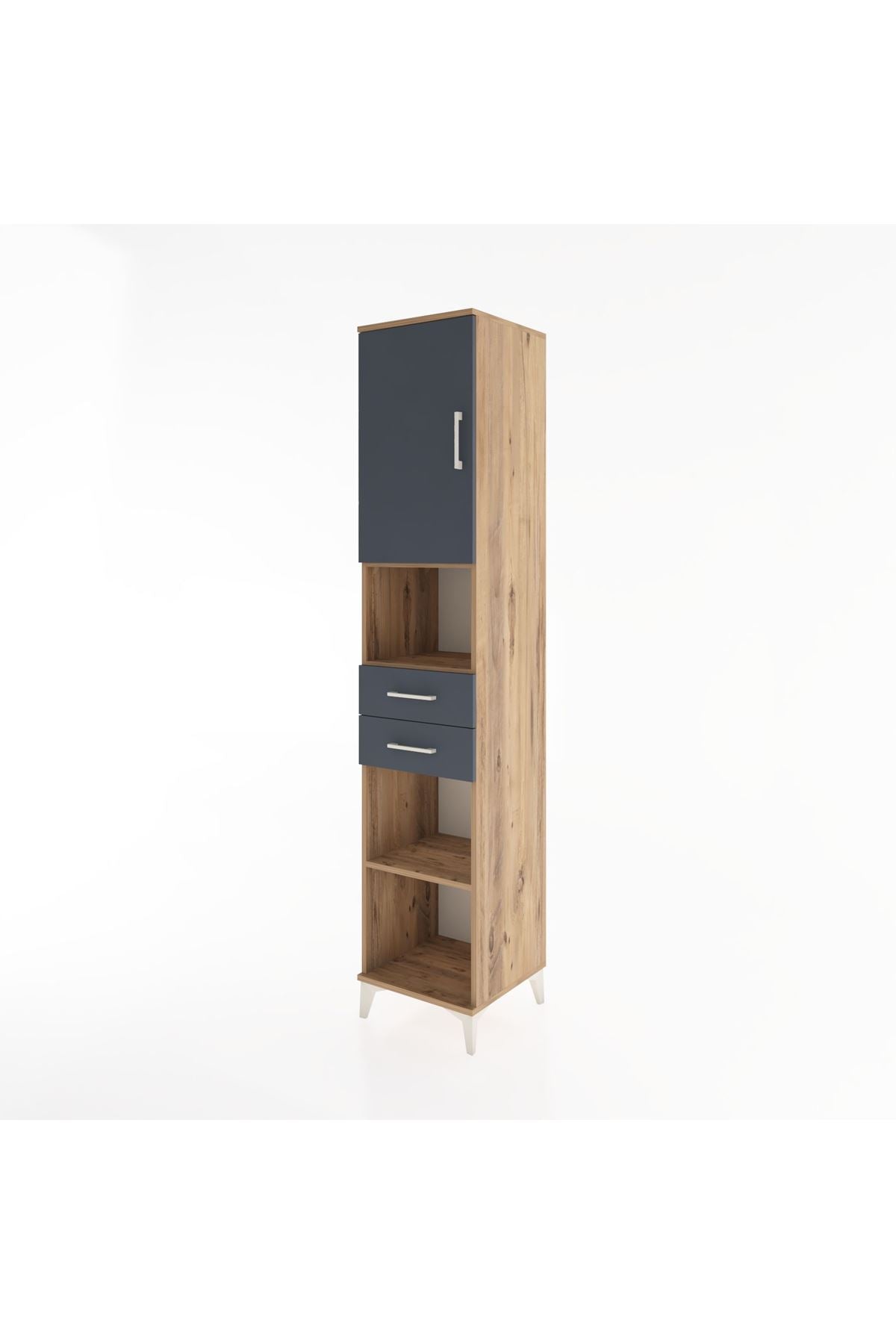 Hyperion Dolap 4 Raflı 2 Çekmeceli Tek Kapaklı 44x44x221 - S61M234V8B