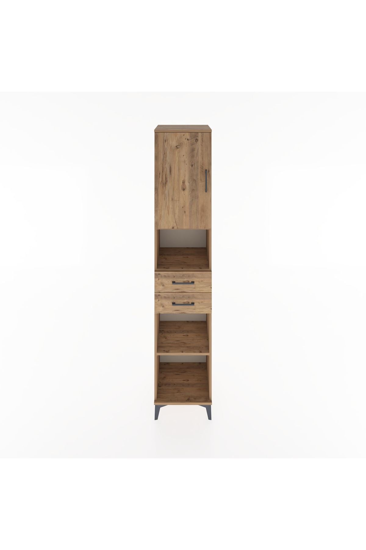 Hyperion Dolap 4 Raflı 2 Çekmeceli Tek Kapaklı 44x44x221 - S61M234V9B