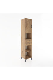 Hyperion Dolap 4 Raflı 2 Çekmeceli Tek Kapaklı 44x44x221 - S61M234V9B