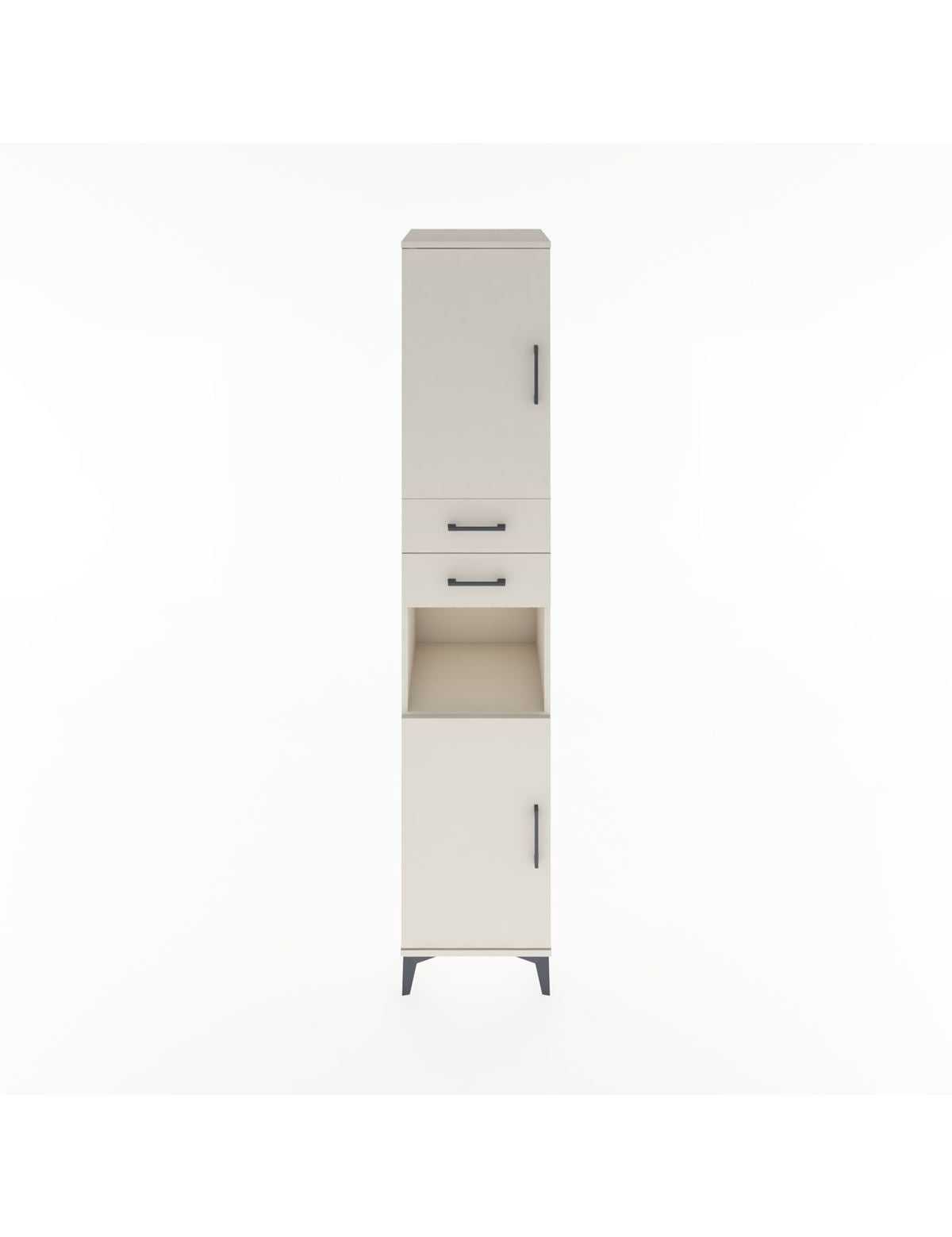 Hyperion Dolap 4 Raflı 2 Çekmeceli 2 Kapaklı 44x44x221 Aytaşı-Aytaşı