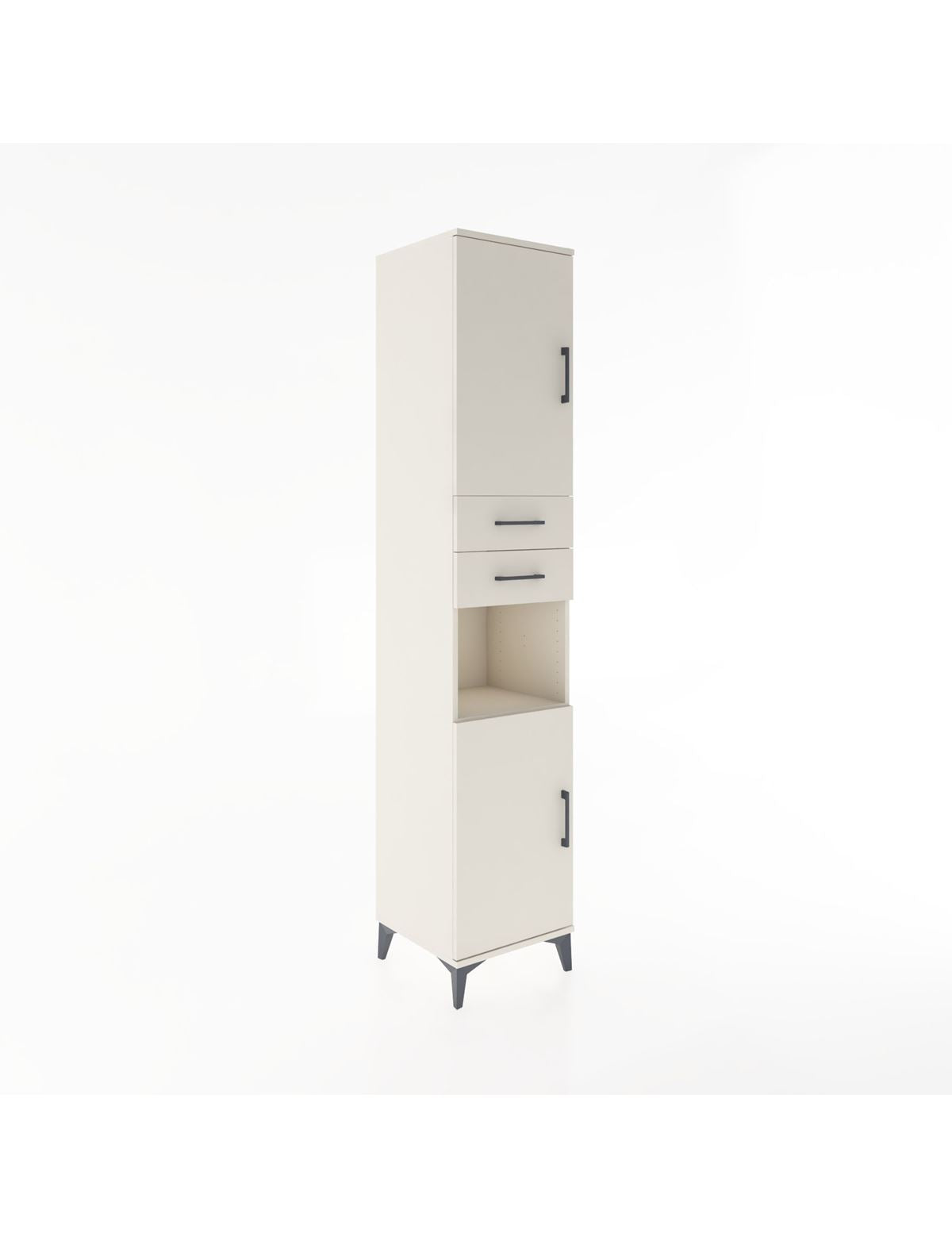 Hyperion Dolap 4 Raflı 2 Çekmeceli 2 Kapaklı 44x44x221 Aytaşı-Aytaşı