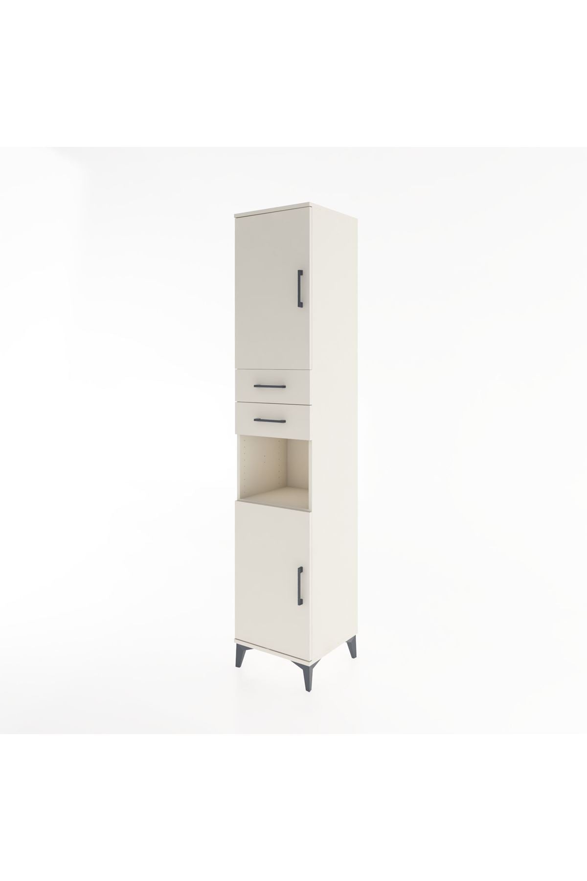 Hyperion Dolap 4 Raflı 2 Çekmeceli 2 Kapaklı 44x44x221 Aytaşı-Aytaşı