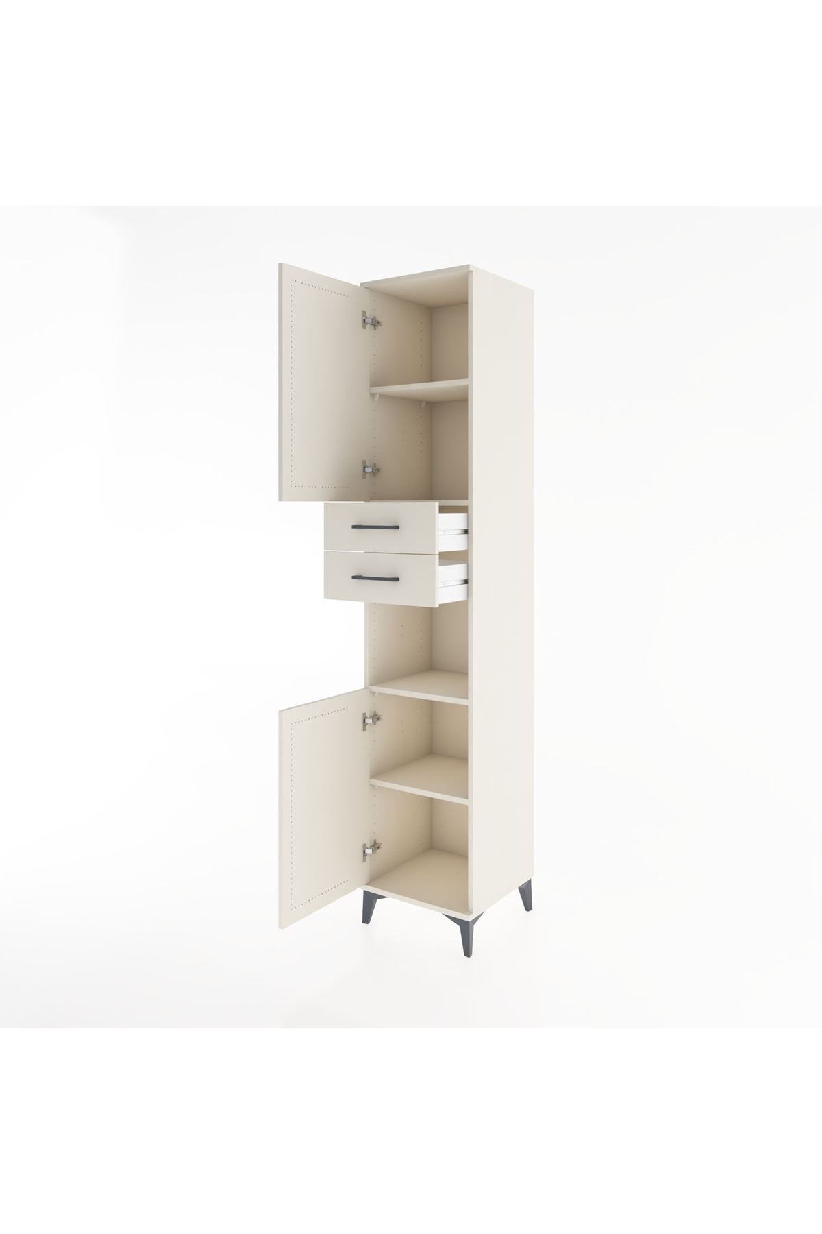 Hyperion Dolap 4 Raflı 2 Çekmeceli 2 Kapaklı 44x44x221 Aytaşı-Aytaşı