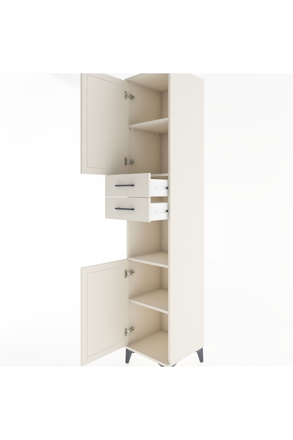 Hyperion Dolap 4 Raflı 2 Çekmeceli 2 Kapaklı 44x44x221 Aytaşı-Aytaşı