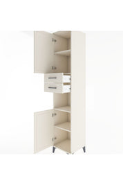 Hyperion Dolap 4 Raflı 2 Çekmeceli 2 Kapaklı 44x44x221 Aytaşı-Aytaşı