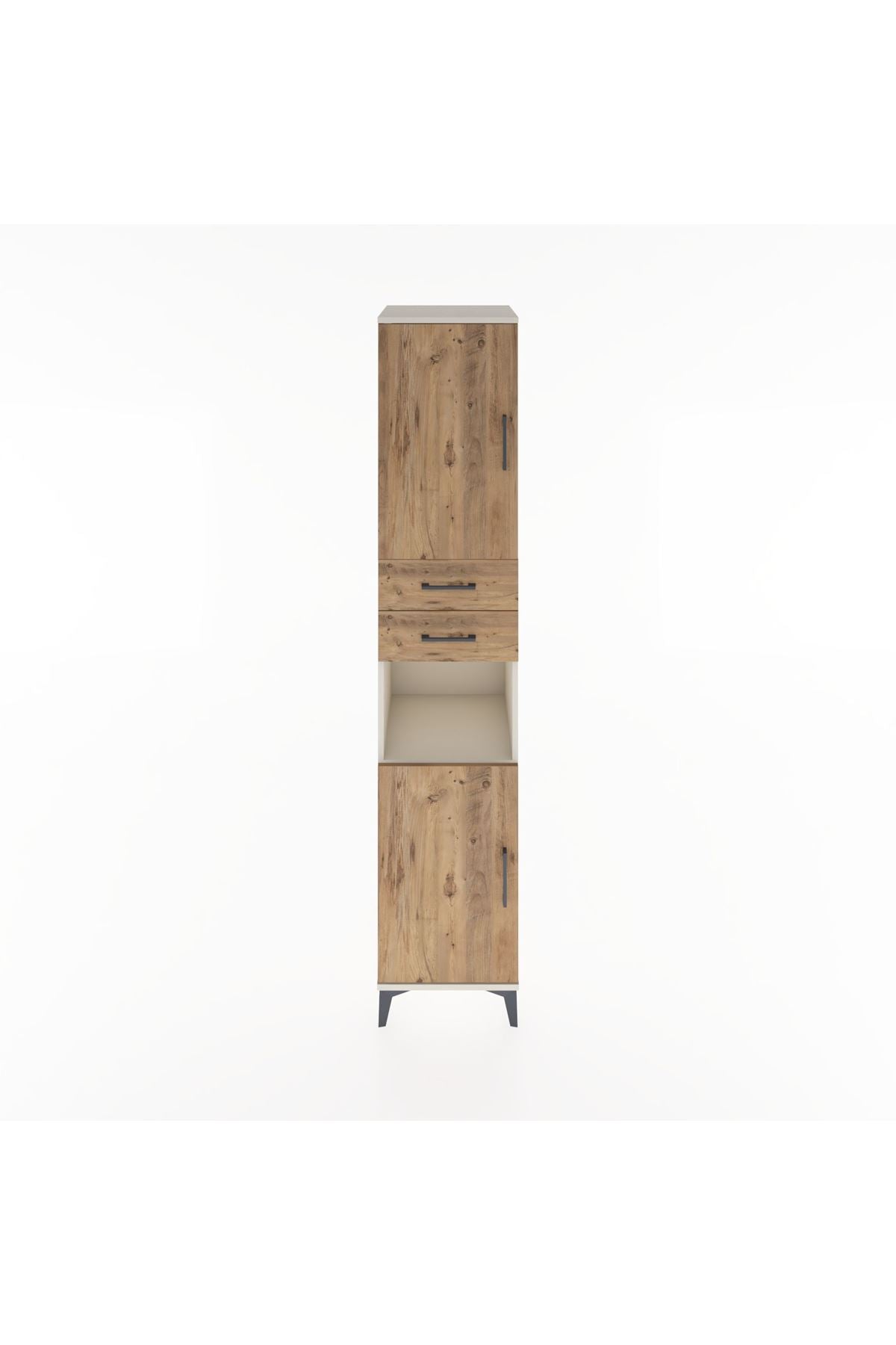 Hyperion Dolap 4 Raflı 2 Çekmeceli 2 Kapaklı 44x44x221 Aytaşı-Çam