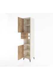 Hyperion Dolap 4 Raflı 2 Çekmeceli 2 Kapaklı 44x44x221 Aytaşı-Çam