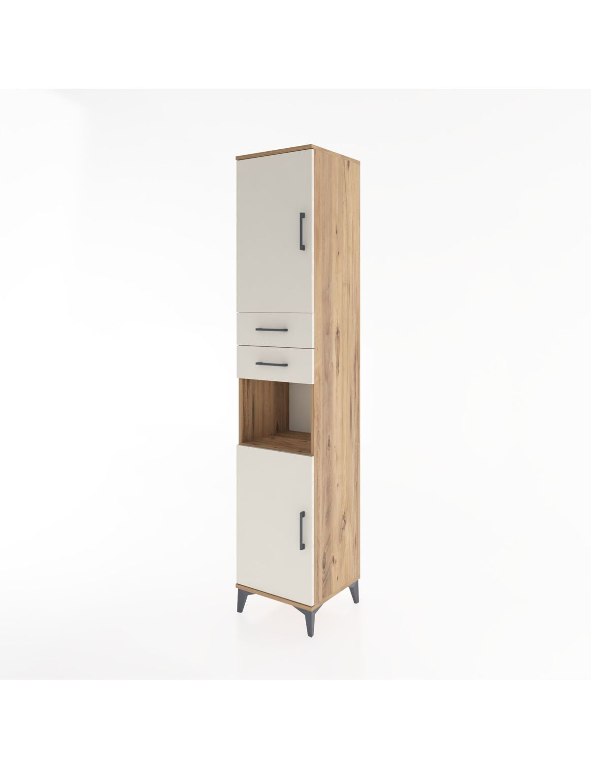 Hyperion Dolap 4 Raflı 2 Çekmeceli 2 Kapaklı 44x44x221 - S61M236V7B