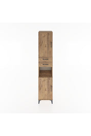 Hyperion Dolap 4 Raflı 2 Çekmeceli 2 Kapaklı 44x44x221 Çam-Çam