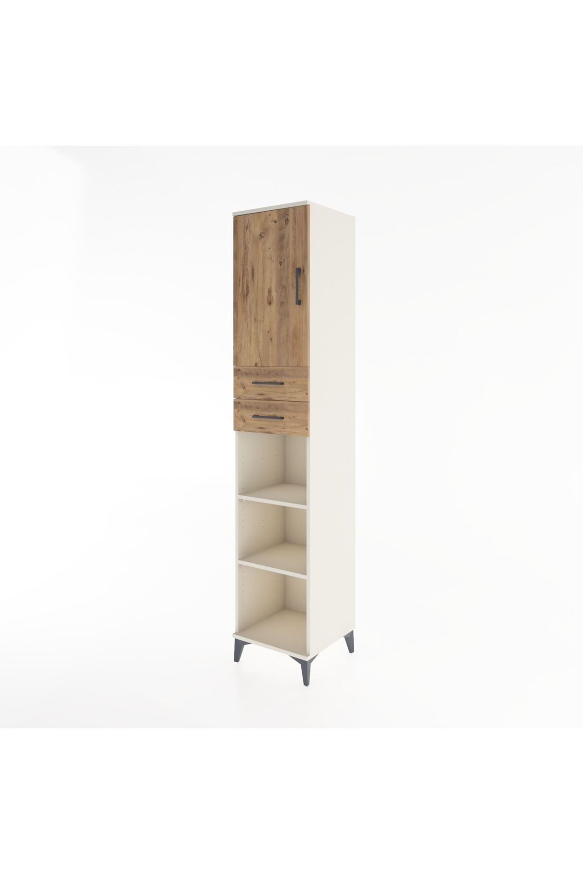 Hyperion Dolap 4 Raflı 2 Çekmeceli Tek Kapaklı 44x44x221 - S61M237V3B