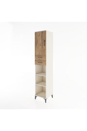 Hyperion Dolap 4 Raflı 2 Çekmeceli Tek Kapaklı 44x44x221 - S61M237V3B