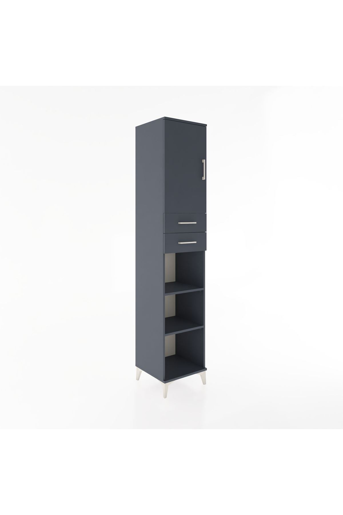 Hyperion Dolap 4 Raflı 2 Çekmeceli Tek Kapaklı 44x44x221 - S61M237V5B