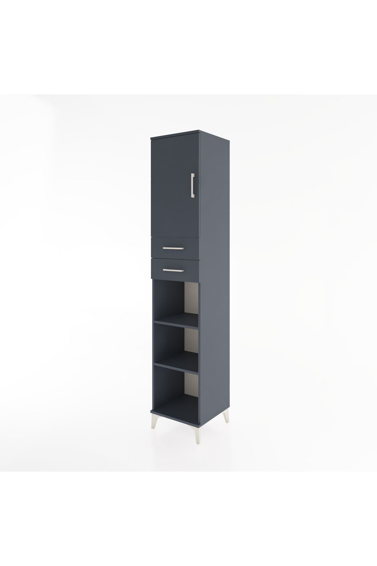 Hyperion Dolap 4 Raflı 2 Çekmeceli Tek Kapaklı 44x44x221 - S61M237V5B