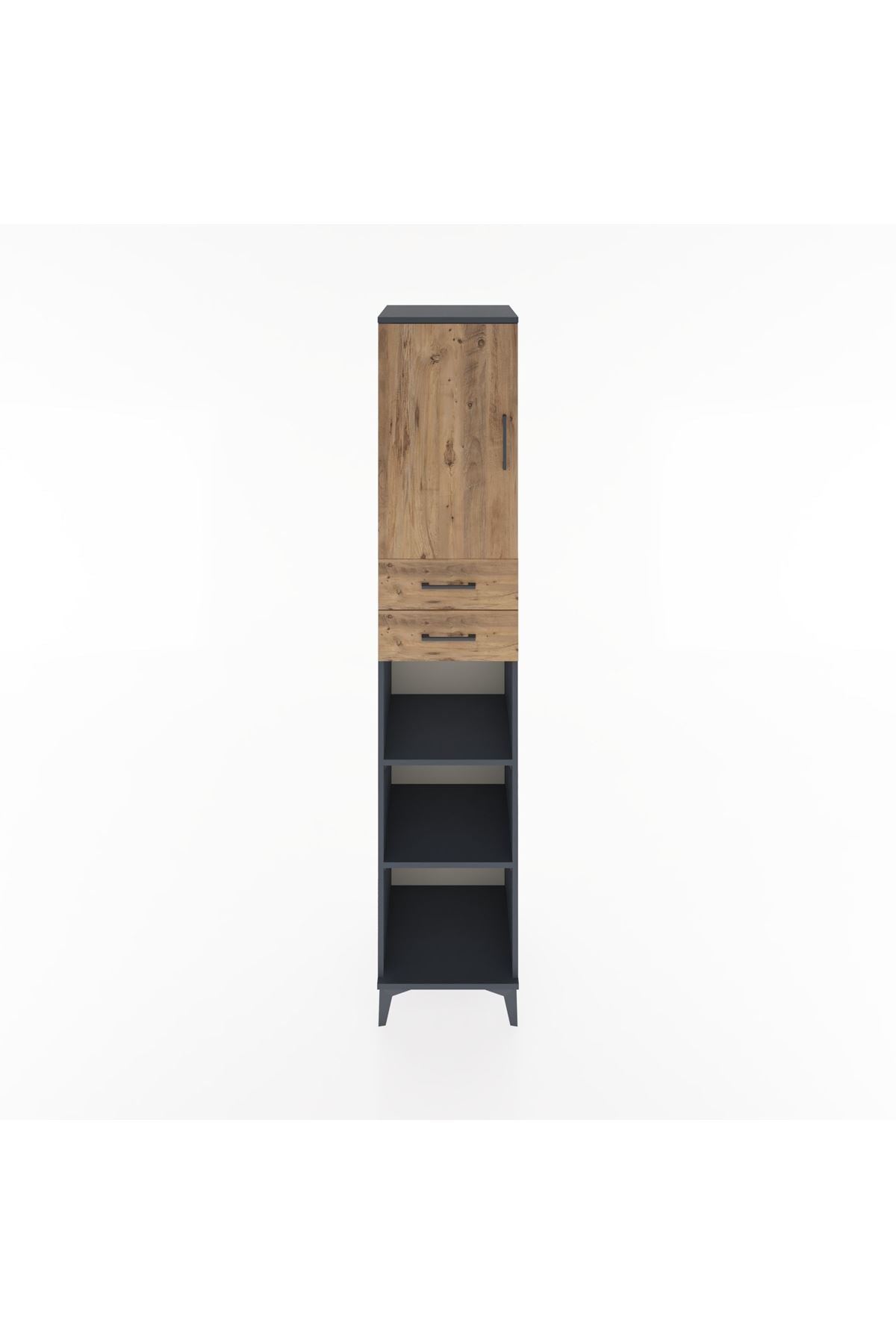 Hyperion Dolap 4 Raflı 2 Çekmeceli Tek Kapaklı 44x44x221 - S61M237V6B