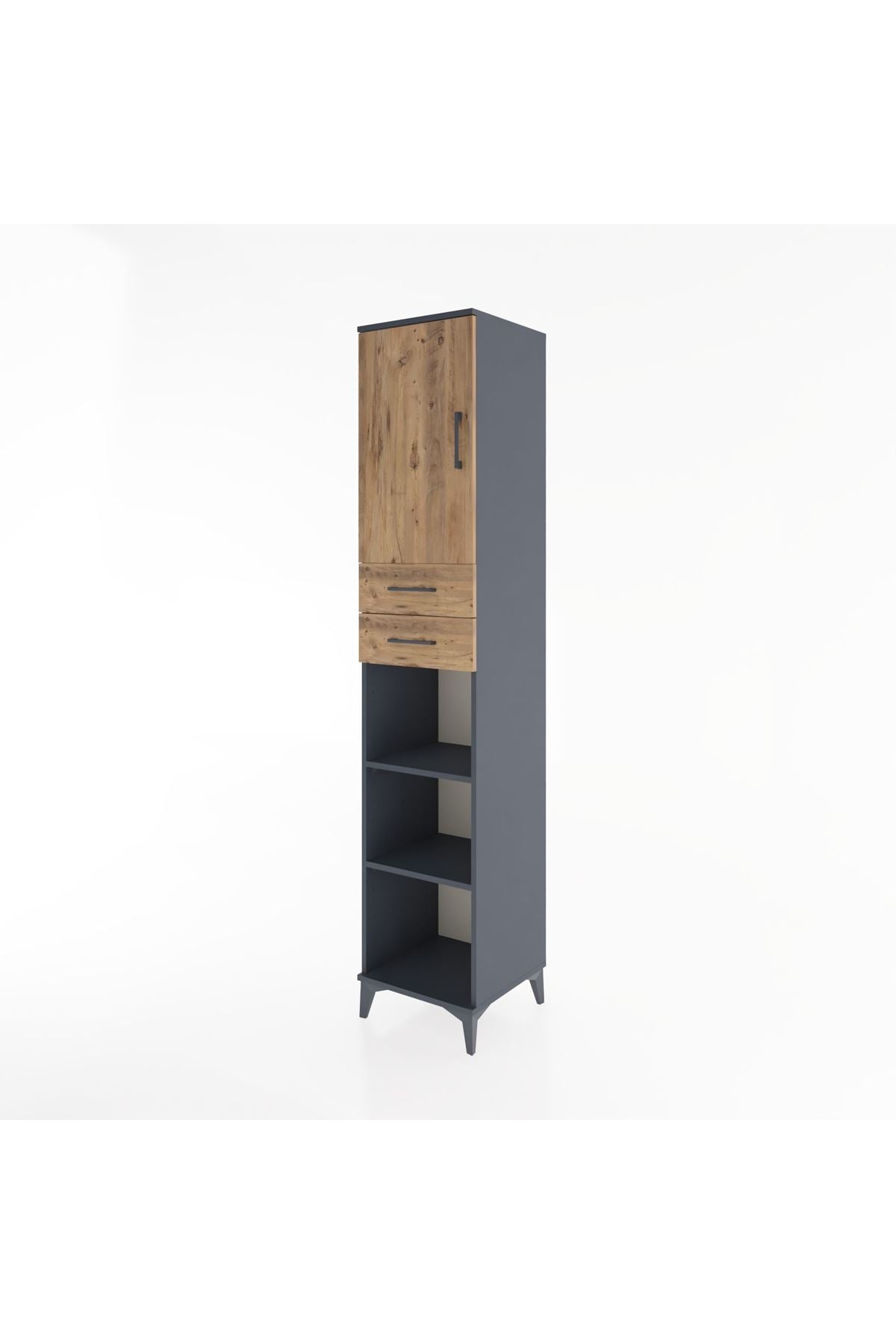 Hyperion Dolap 4 Raflı 2 Çekmeceli Tek Kapaklı 44x44x221 - S61M237V6B