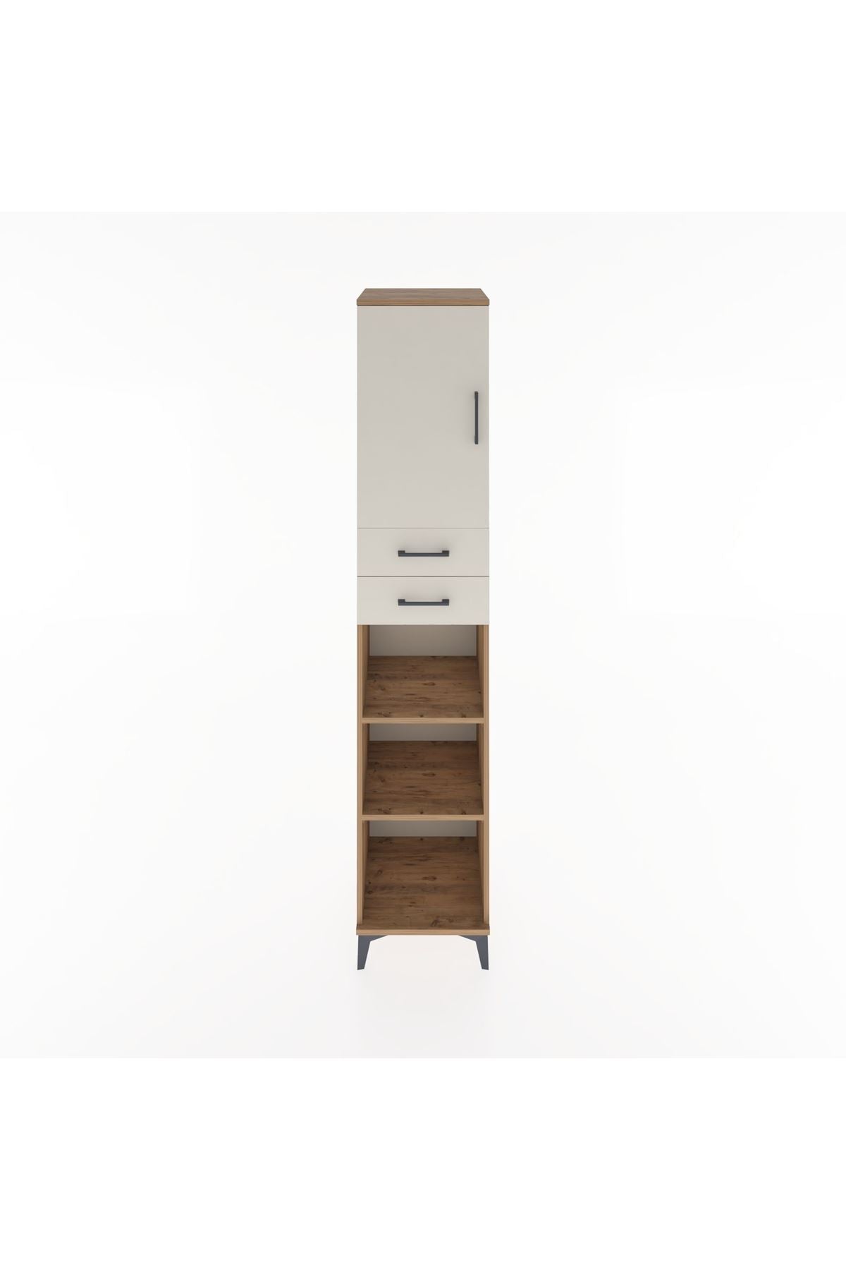 Hyperion Dolap 4 Raflı 2 Çekmeceli Tek Kapaklı 44x44x221 - S61M237V7B