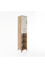 Hyperion Dolap 4 Raflı 2 Çekmeceli Tek Kapaklı 44x44x221 - S61M237V7B