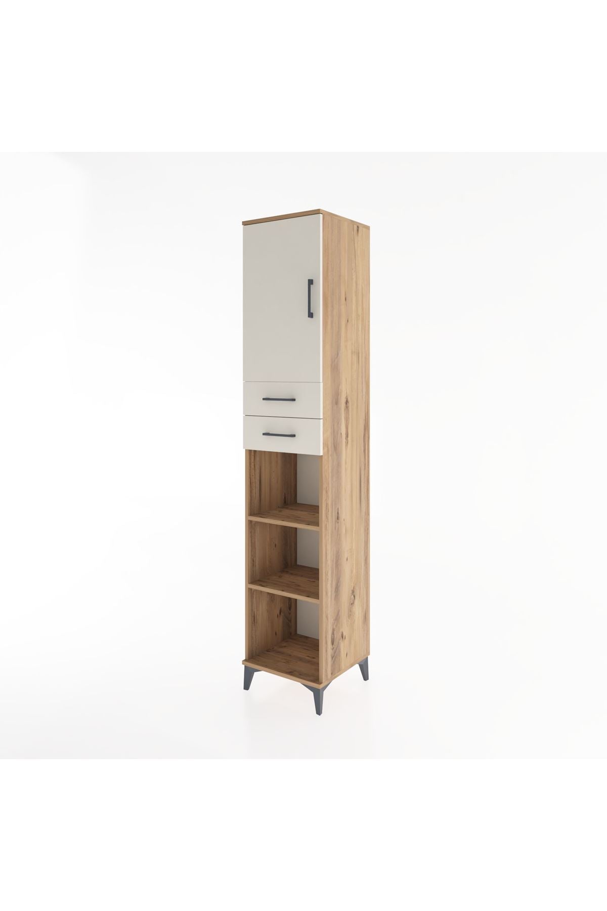 Hyperion Dolap 4 Raflı 2 Çekmeceli Tek Kapaklı 44x44x221 - S61M237V7B