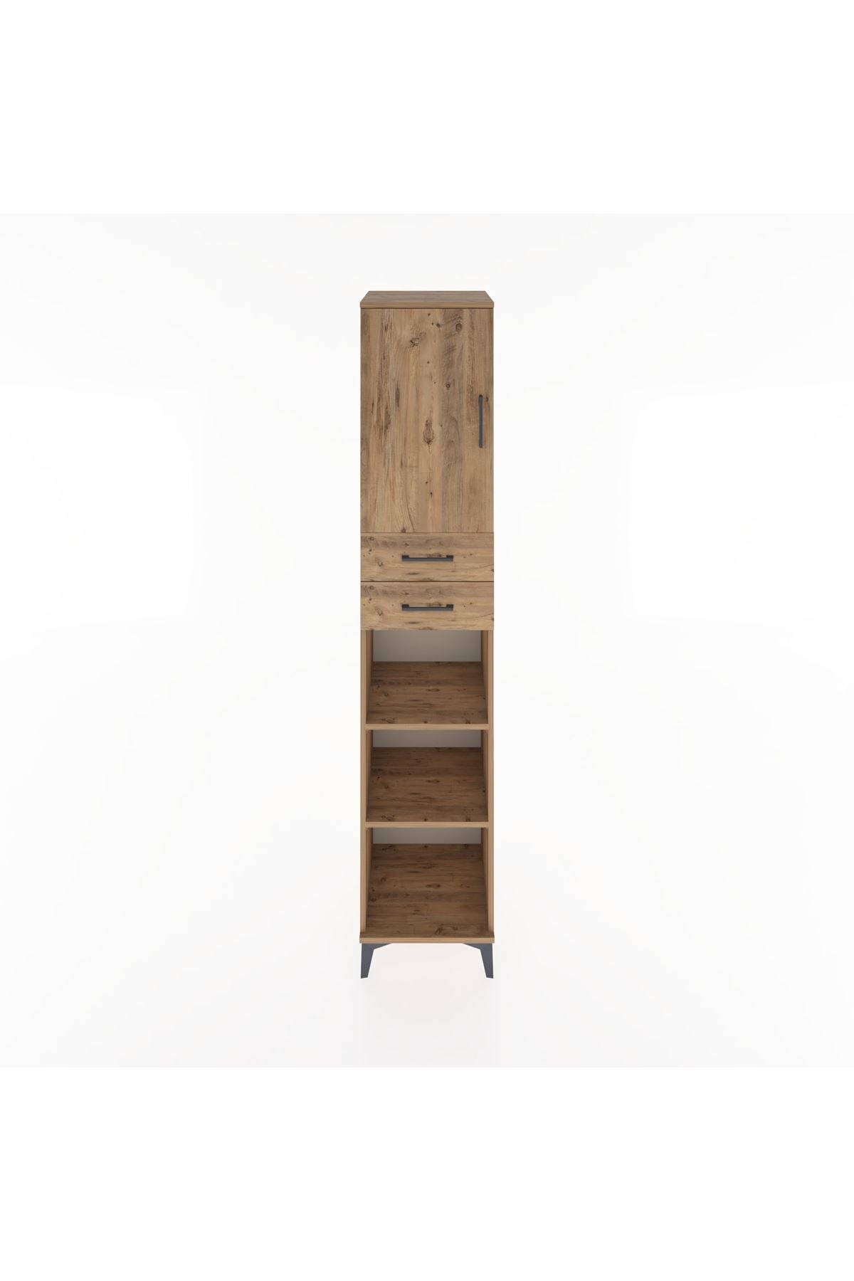 Hyperion Dolap 4 Raflı 2 Çekmeceli Tek Kapaklı 44x44x221 - S61M237V9B