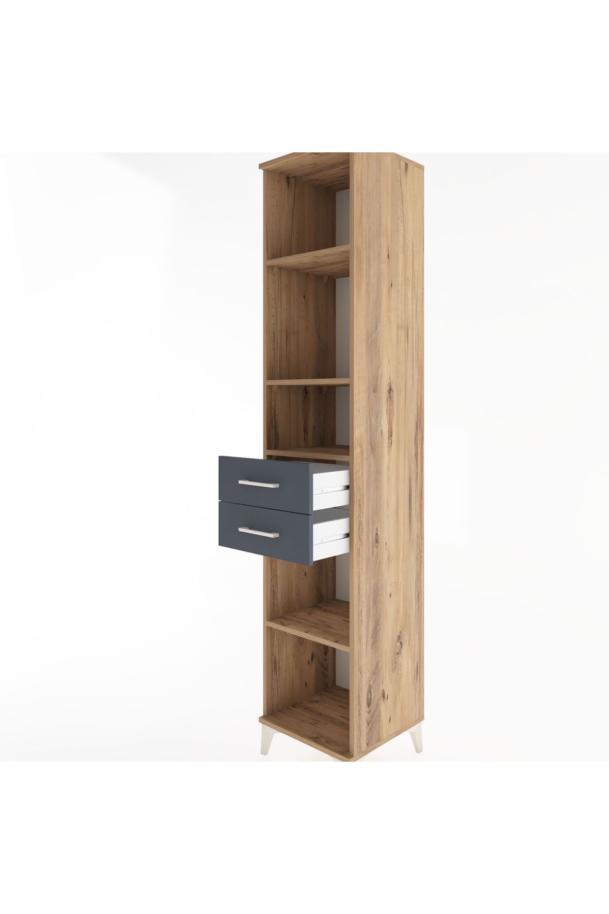 Hyperion Dolap 4 Raflı 2 Çekmeceli 44x44x221 - S61M239V8B