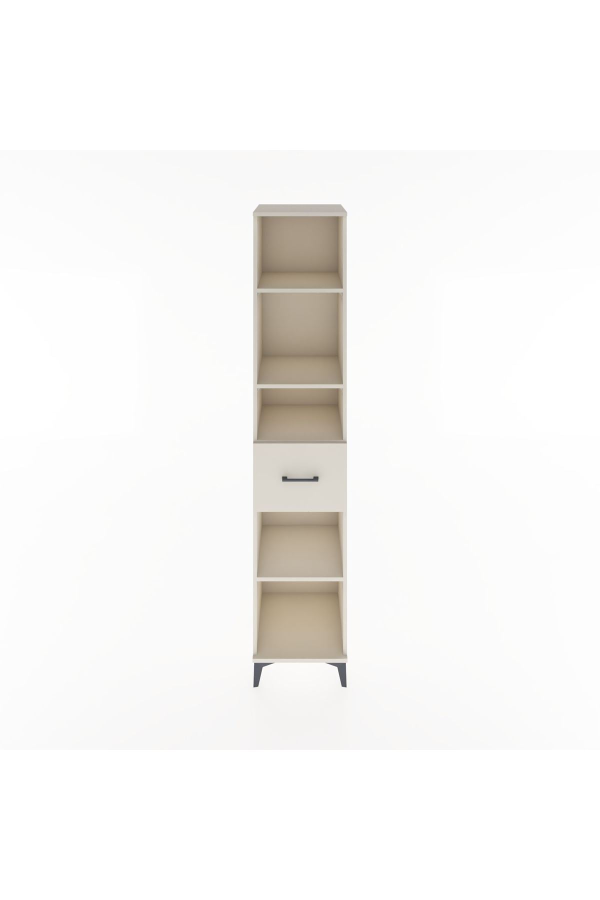 Hyperion Dolap 4 Raflı Tek Çekmeceli 44x44x221 - S61M240V1B