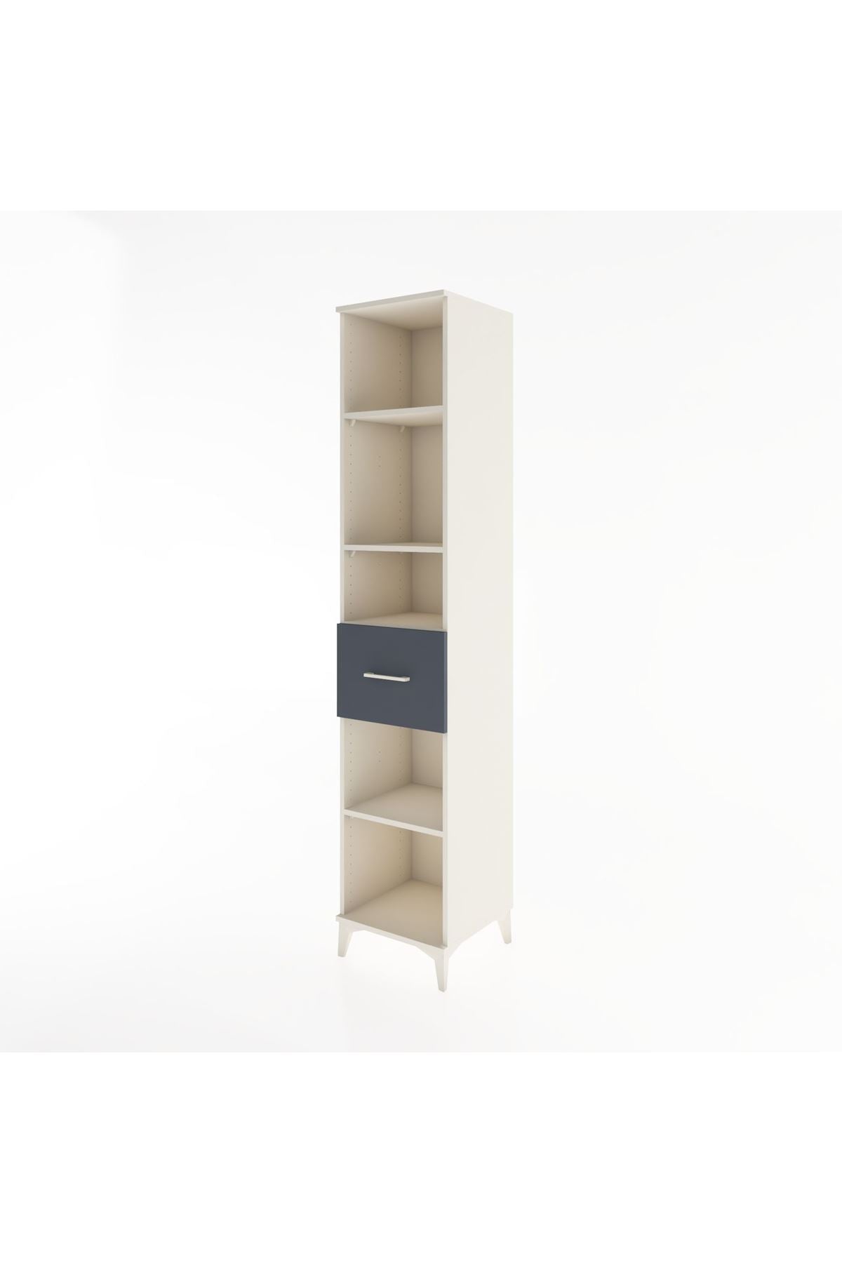 Hyperion Dolap 4 Raflı Tek Çekmeceli 44x44x221 - S61M240V2B