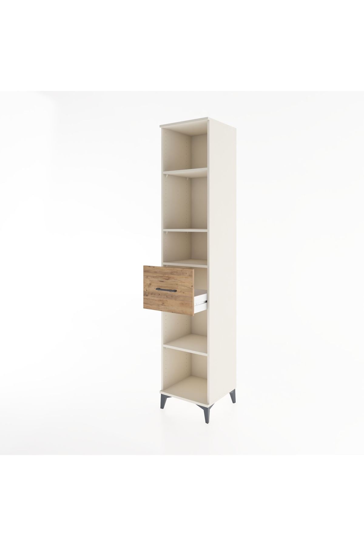 Hyperion Dolap 4 Raflı Tek Çekmeceli 44x44x221 - S61M240V3B