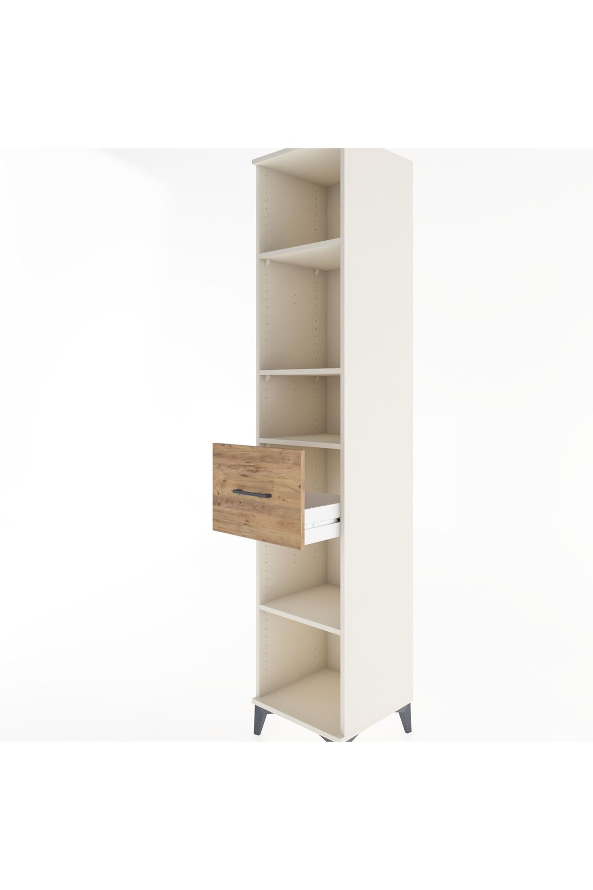 Hyperion Dolap 4 Raflı Tek Çekmeceli 44x44x221 - S61M240V3B