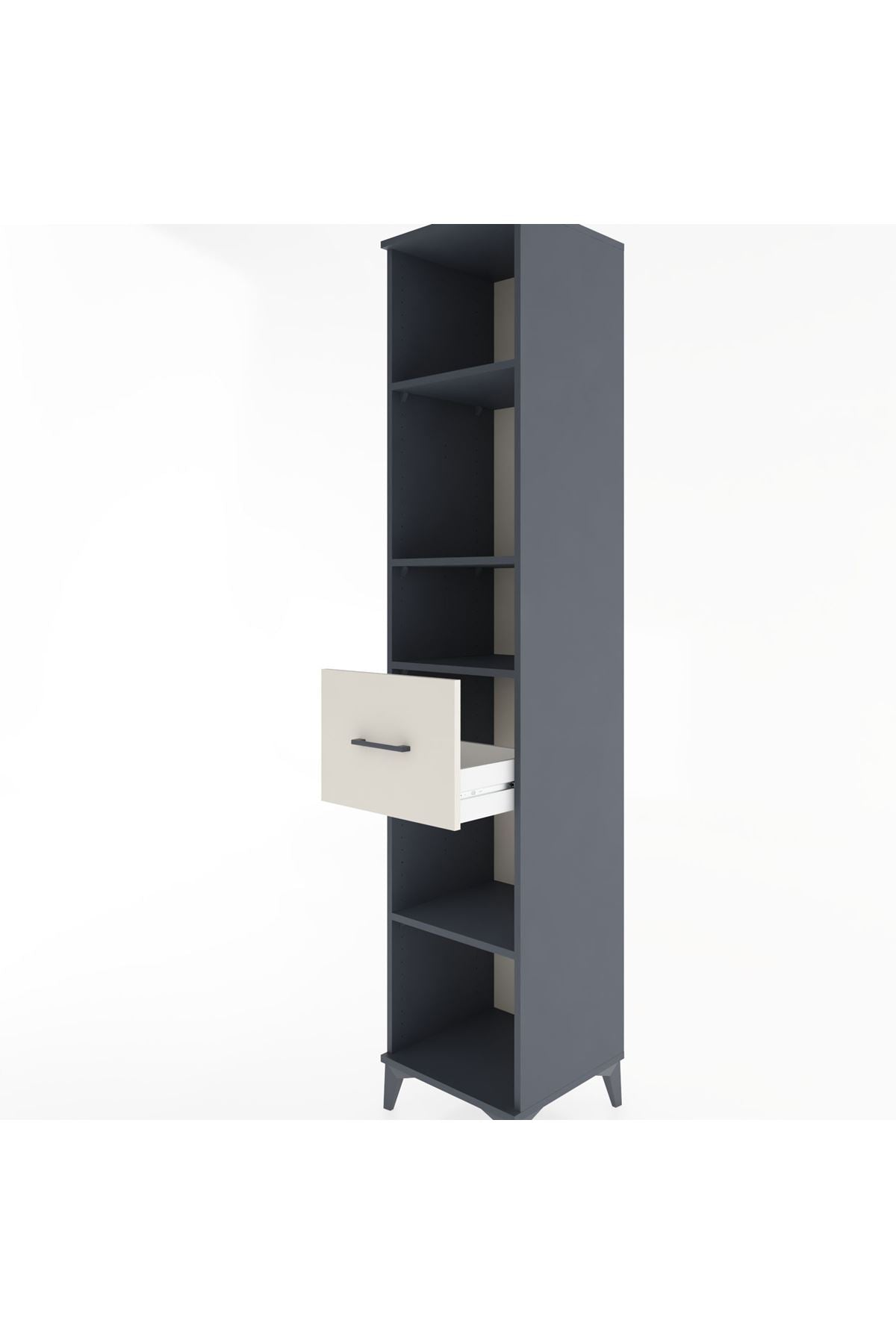 Hyperion Dolap 4 Raflı Tek Çekmeceli 44x44x221 - S61M240V4B