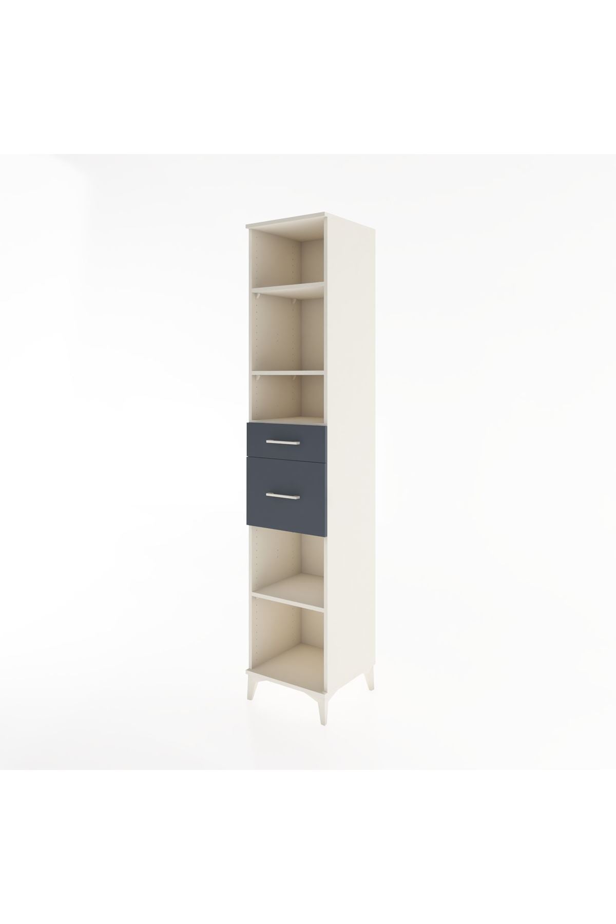 Hyperion Dolap 4 Raflı 2 Çekmeceli 44x44x221 - S61M242V2B