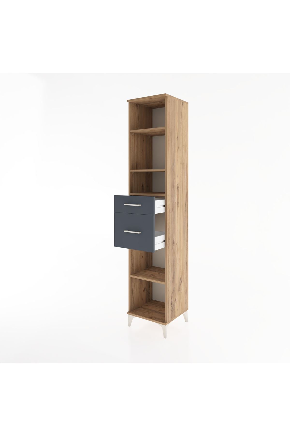 Hyperion Dolap 4 Raflı 2 Çekmeceli 44x44x221 - S61M242V8B