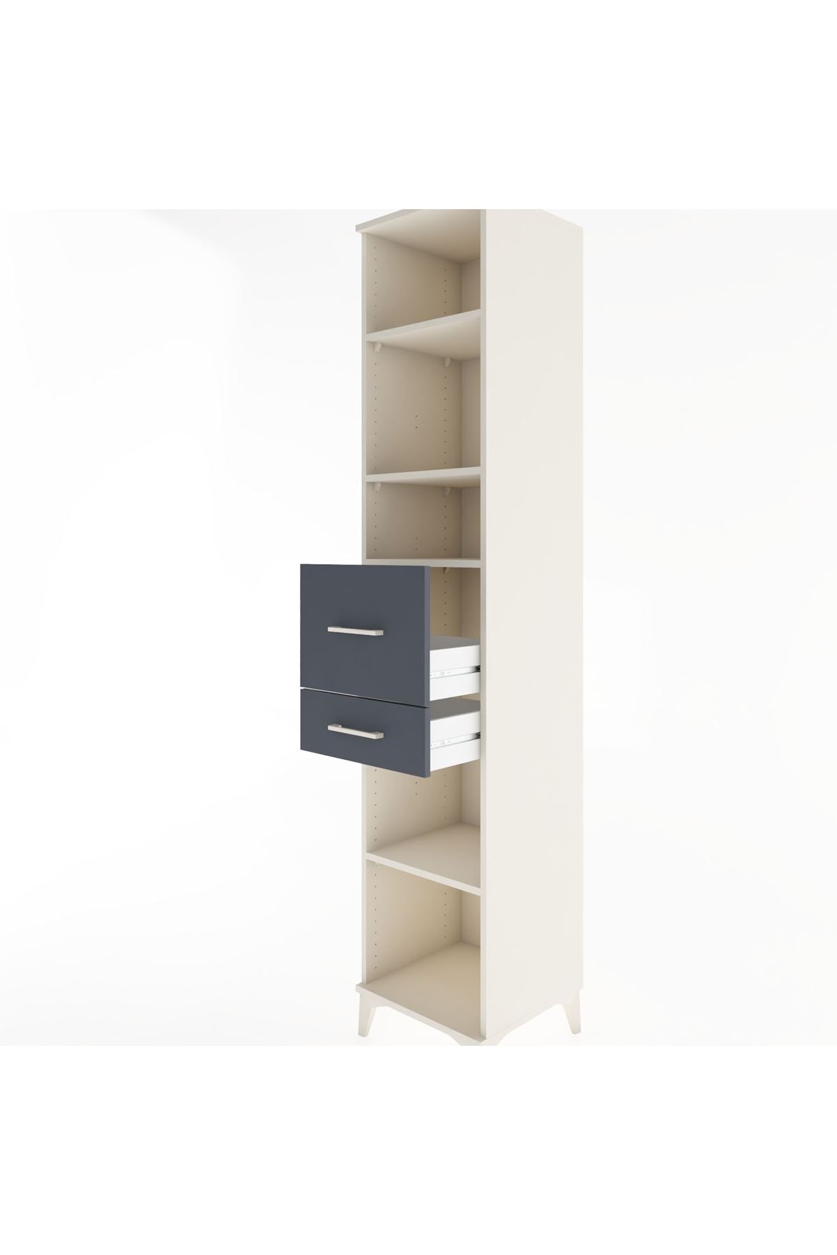 Hyperion Dolap 4 Raflı 2 Çekmeceli 44x44x221 - S61M243V2B