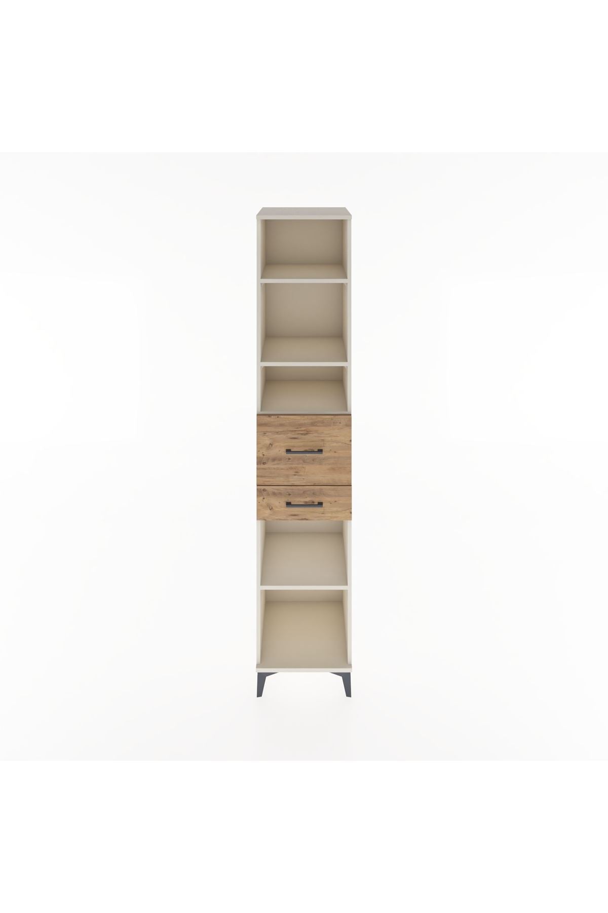 Hyperion Dolap 4 Raflı 2 Çekmeceli 44x44x221 - S61M243V3B