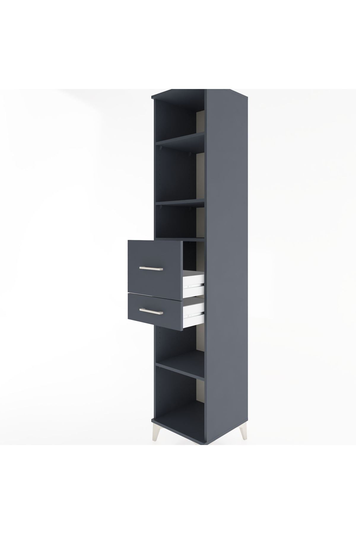 Hyperion Dolap 4 Raflı 2 Çekmeceli 44x44x221 - S61M243V5B