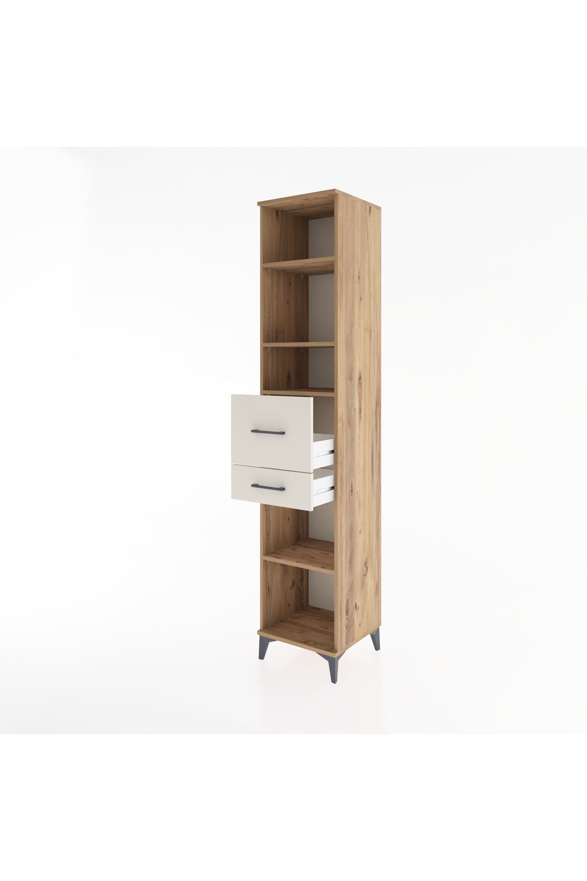 Hyperion Dolap 4 Raflı 2 Çekmeceli 44x44x221 - S61M243V7B