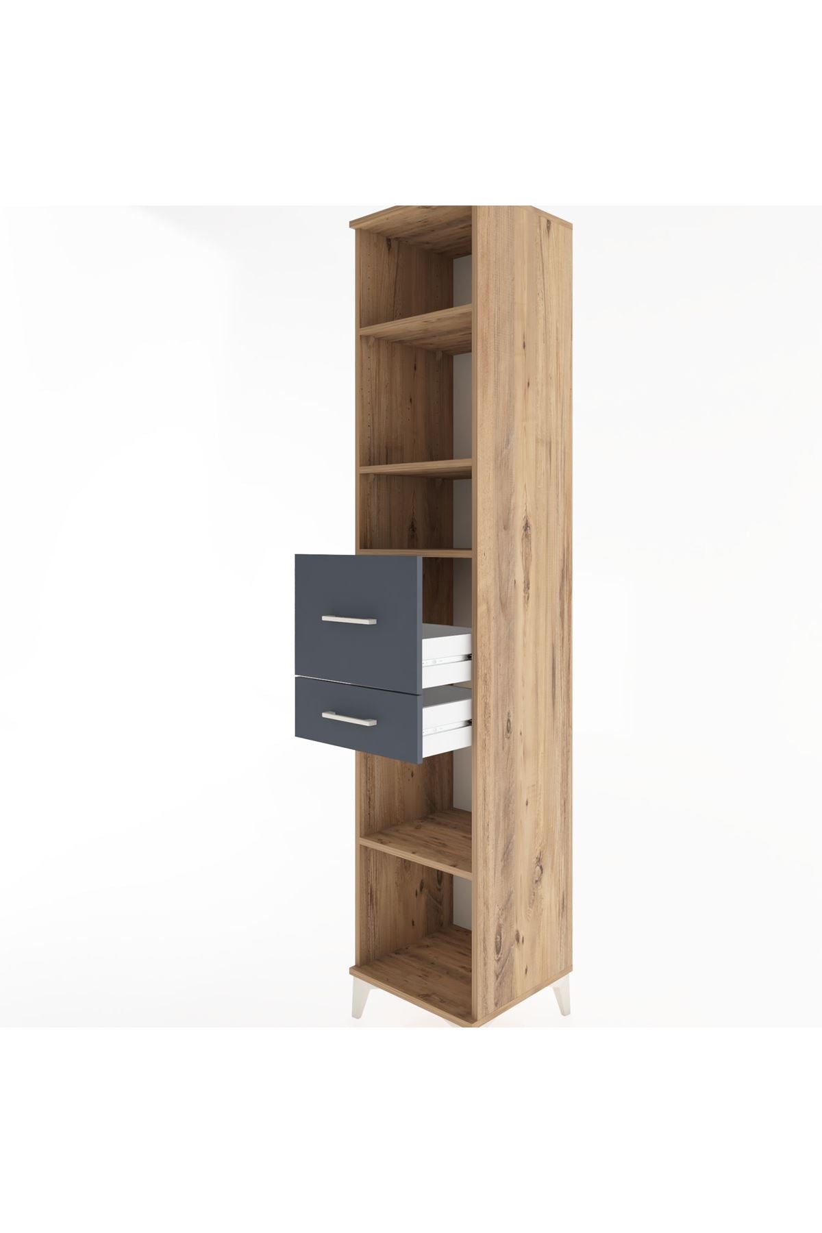 Hyperion Dolap 4 Raflı 2 Çekmeceli 44x44x221 - S61M243V8B